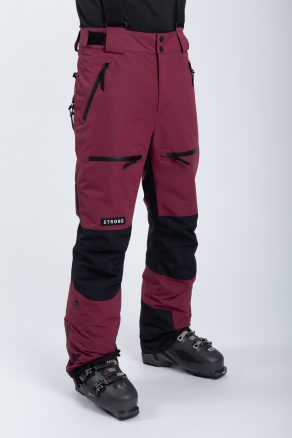 Lynx Ski Pants Burgundy - Men's